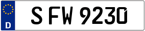 Trailer License Plate